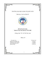 (Tiểu luận) đề tài thuyết trình kinh tế việt nam thời kỳ 1976 1985 y