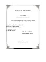 (Tiểu luận) đề tài phân tích tác động giá trị đất đai khu vực đô thị khi nhà nước đầu tư phát triển cơ sở hạ tầng đường giao thông