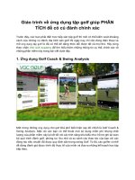 Giáo trình về ứng dụng tập golf giúp PH N TÍCH để có cú đánh chính xác