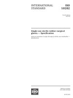 ISO 10282  2023 Singleuse sterile rubber surgical gloves Specification