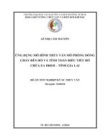 Ứng dụng mô hình thủy văn mô phỏng dòng chảy đến hồ và tính toán điều tiết hồ chứa Ea Dreh – tỉnh Gia Lai