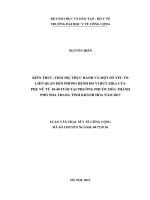 Luận văn kiến thức, thái độ, thực hành và một số yếu tố liên quan đến phòng bệnh do vi rút zika của phụ nữ từ 18 40 tuổi tại phường phước hòa thành phố nha trang tỉnh khánh hòa năm 2017