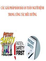 Bài giảng an toàn người bệnh trong công tác điều dưỡng