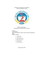 (Tiểu luận) topic the demand for volunteer tourism among young people in hanoi