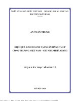 Hiệu quả kinh doanh tại ngân hàng tmcp công thương việt nam – chi nhánh hà giang