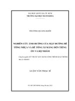 Nghiên cứu ảnh hưởng của mặt đường bê tông nhựa và bê tông xi măng đến tiếng ồn và độ nhám