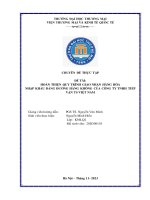 Hoàn thiện dịch vụ giao nhận vận chuyển đường hàng không của công ty cổ phần dịch vụ logistics và thương mại klm