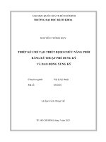 Thiết kế chế tạo thiết bị đo chức năng phổi bằng kỹ thuật phế dung ký và dao động xung ký