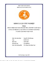Hoàn thiện kế toán doanh thu chi phí và xác định kết quả cung cấp dịch vụ tại công ty cổ phần giáo dục và đào tạo imap việt nam