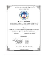 (Tiểu luận) đề bài xây dựng kế hoạch pr cho thương hiệu cung cấp dịch vụ du lịch và tiện ích traveloka