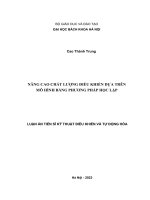 Nâng cao chất lượng điều khiển dựa trên mô hình bằng phương pháp học lặp