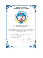 (Tiểu luận) đề tài nghiên cứu hành vi sử dụng dịch vụ đi chợ online qua ứng dụng grabmart của bà nội trợ trên địa bàn thành phố hà nội