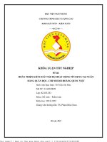 Hoàn thiện kiểm soát nội bộ hoạt động tín dụng tại ngân hàng quân đội – chi nhánh hoàng quốc việt