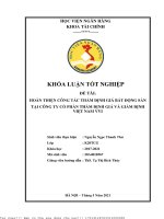 Hoàn thiện công tác thẩm định giá bất  động sản tại công ty cổ phần thẩm định giá và giám định việt nam (vvi)