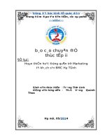 Hoàn thiện hoạt động quản trị marketing tại khách sạn bmc hà tĩnh