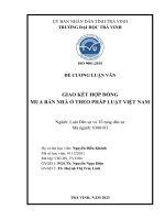De cuong nguyen dien khanh giao ket hđ mb nhà ở theo plvn ok