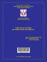 Thiết kế và thi công hệ thống khóa cửa điện tử