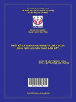 Thiết kế và triển khai website chẩn đoán bệnh phổi lên nền tảng đám mây