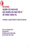 Bài giảng phương pháp nghiên cứu khoa học (bậc tiến sỹ) chương 4   hà quang thụy