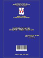 Nghiên cứu và đánh giá pin của xe ô tô điện tại việt nam