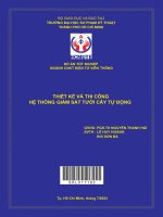 Thiết kế và thi công hệ thống giám sát tưới cây tự động