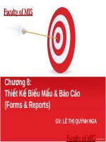 Bài giảng hệ thống thông tin chương 8   gv  lê thị quỳnh nga
