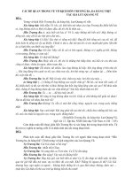 Các đề quan trong về vở kịch hồn trương ba