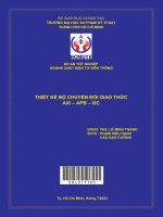 Thiết kế bộ chuyển đổi giao thức axi apb i2c