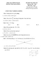 Đề kiểm tra toán 7 cuối học kì 1 năm học 2022 2023 đề số (40)