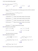 Giải tích chương hàm số luỹ thừa  hàm số mũ  hàm số lôgarit  tách đề 34,35,36