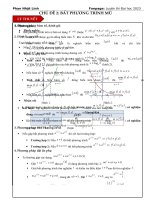 Lý thuyết + vdmh bất phương trình mũ, bất phương trình logarit