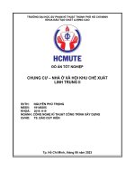 Đồ án chung cư   nhà ở xã hội khu chế xuất linh trung ii