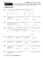 Dạng 3  tìm tọa độ điểm liên quan đến đường thẳng
