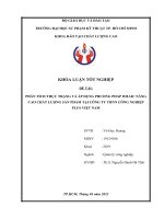 Khóa luận tốt nghiệp phân tích thực trạng và áp dụng phương pháp dmaic nâng cao chất lượng sản phẩm tại công ty tnhh công nghiệp plus việt nam