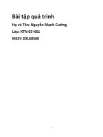 Bài tập quá trình môn lí thuyết điều chỉnh quá trình nhiệt (3)