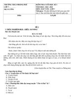 Đề thi cuối học kì 1 ngữ văn 7 2022