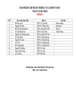 Lớp 11 ma trận và bản đặc tả đề ktgki nhóm 5