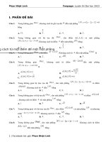 Dạng 5  khoảng cách từ một điểm đến một mặt phẳng