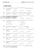 Dạng 5  hệ trục tọa độ trong đề thi của bgd đt