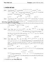 Dạng 2  đề tổng hợp oxyz