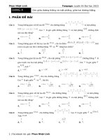 Dạng 4  góc giữa đường thẳng và mặt phẳng, giữa hai đường thẳng