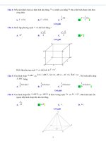 Hình học chương 1 khối đa diện   tách đề 34,35,36