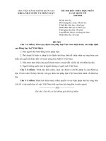 Đề thi Luật Quốc tế Học viện Hành chính Quốc gia