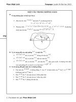 Dạng 3  mặt cầu trong không gian