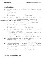 Dạng 3  vị trí tương đối của hai mặt phẳng