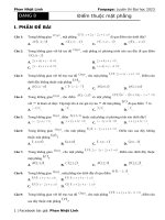 Dạng 8  điểm thuộc mặt phẳng