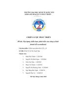 (Tiểu luận) đề tài xây dựng chiến lược phát triển của công ty kinhdoanh đồ secondhand