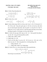 Đề kiểm tra toán 7 cuối học kì 1 word đề số (66)