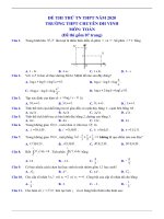 50  chuyên đh vinh nghệ an năm 2020