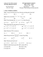 Đp toán 8   đề tham khảo  cuối kì i(23 24)